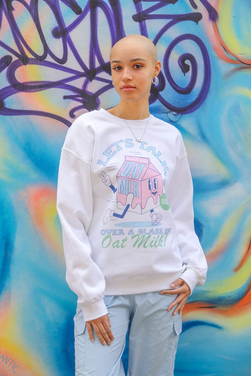 Let's Talk Over a Glass of Oatmilk Sweatshirt sweatshirt Mure + Grand