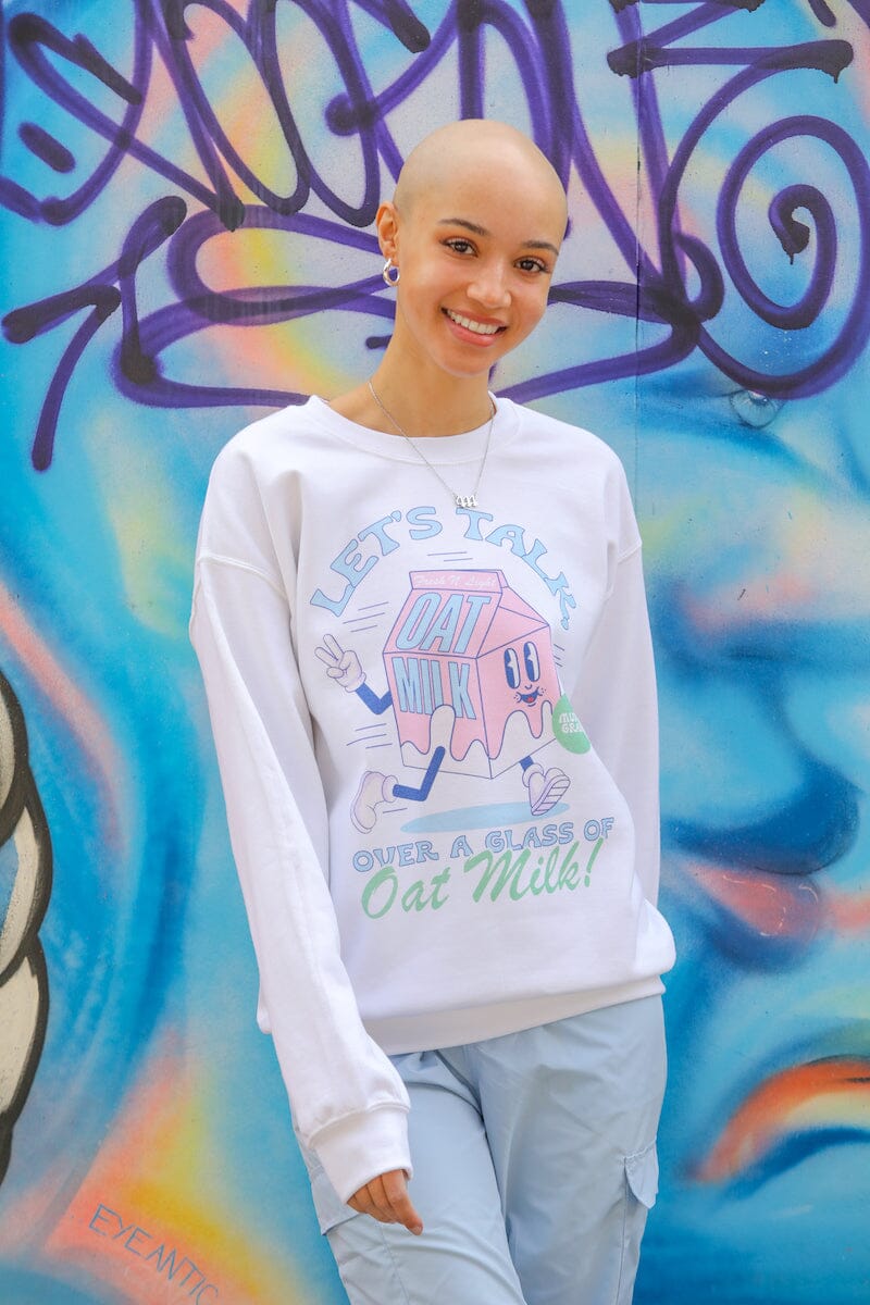 Let's Talk Over a Glass of Oatmilk Sweatshirt sweatshirt Mure + Grand
