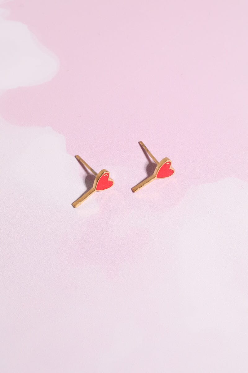 Love Balloons Enamel Charm Stud Earrings Earrings mure + grand