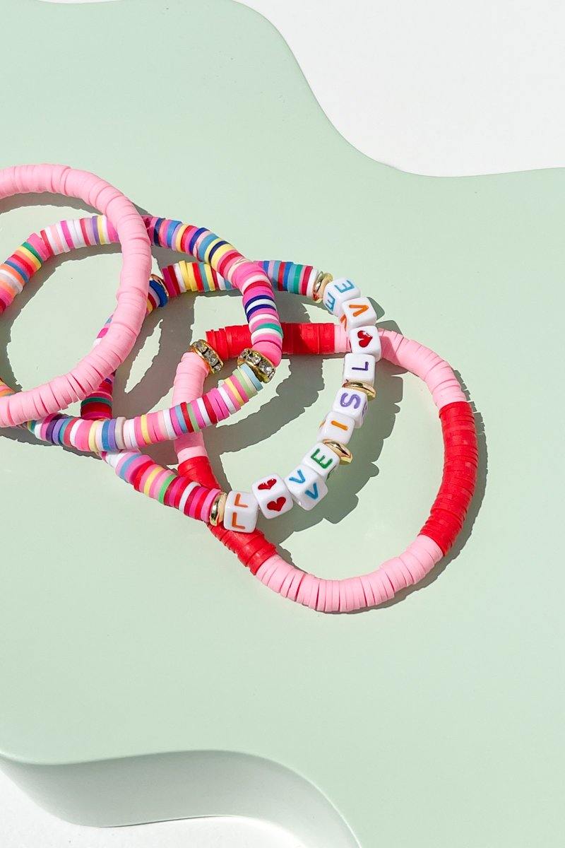 Love is Love Inspirational Beaded Bracelet Bracelet Mulberry & Grand