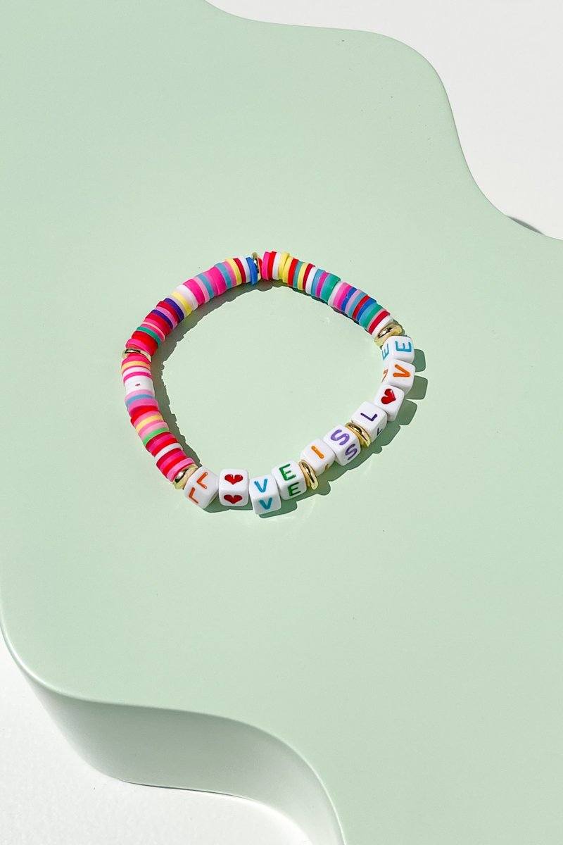 Love is Love Inspirational Beaded Bracelet Bracelet Mulberry & Grand Default