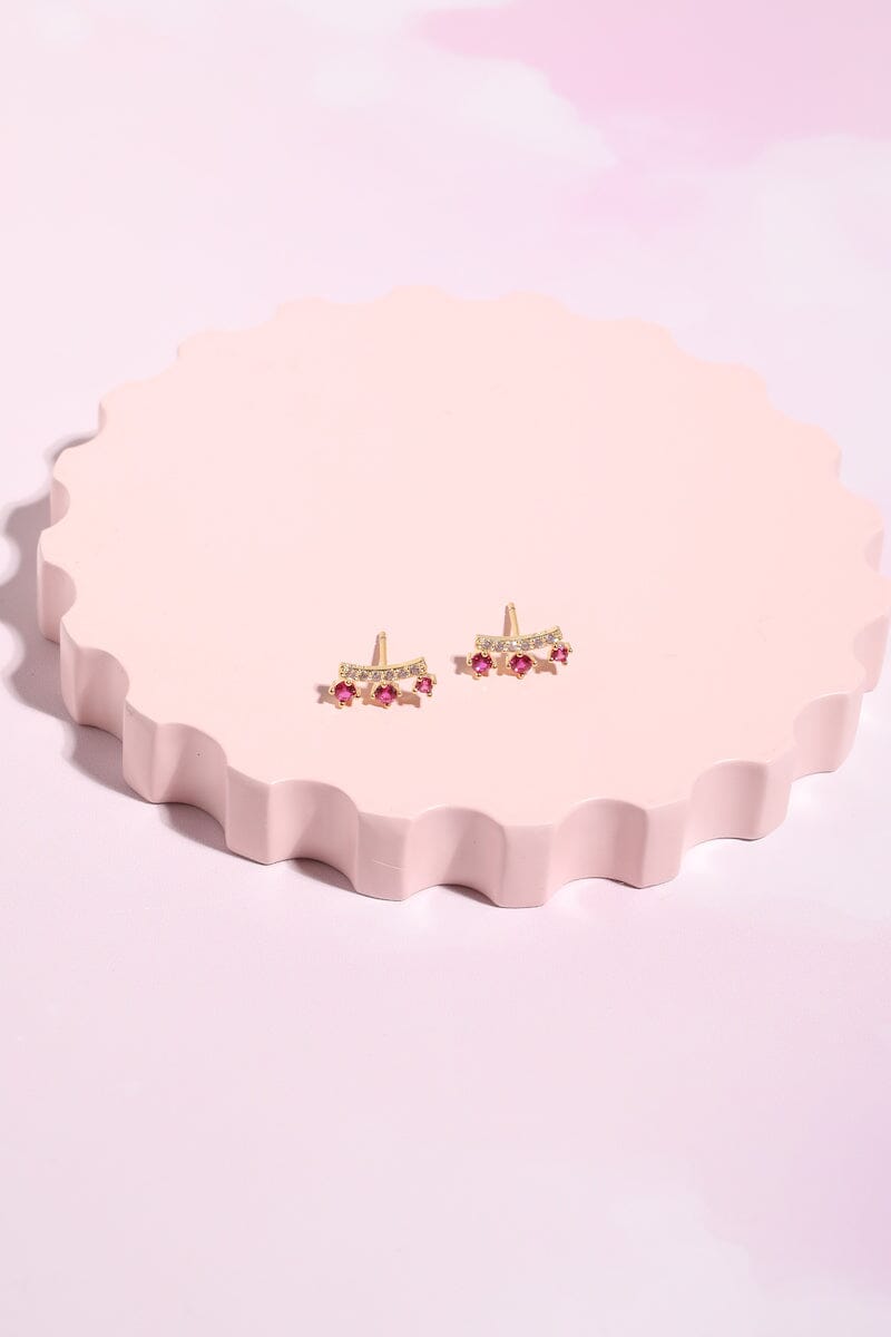 Majesty Sterling Silver Stud Earrings Earrings mure + grand Gold