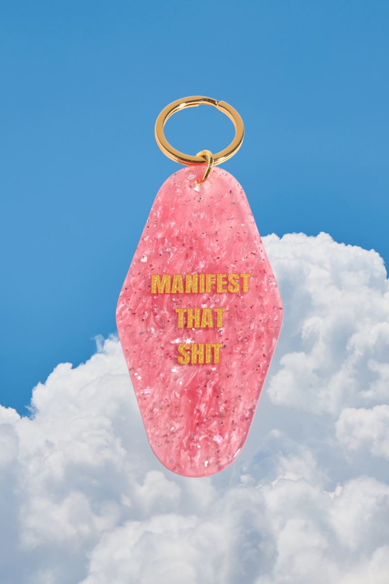 Manifest That Shit Motel Keychain Keychain mure + grand