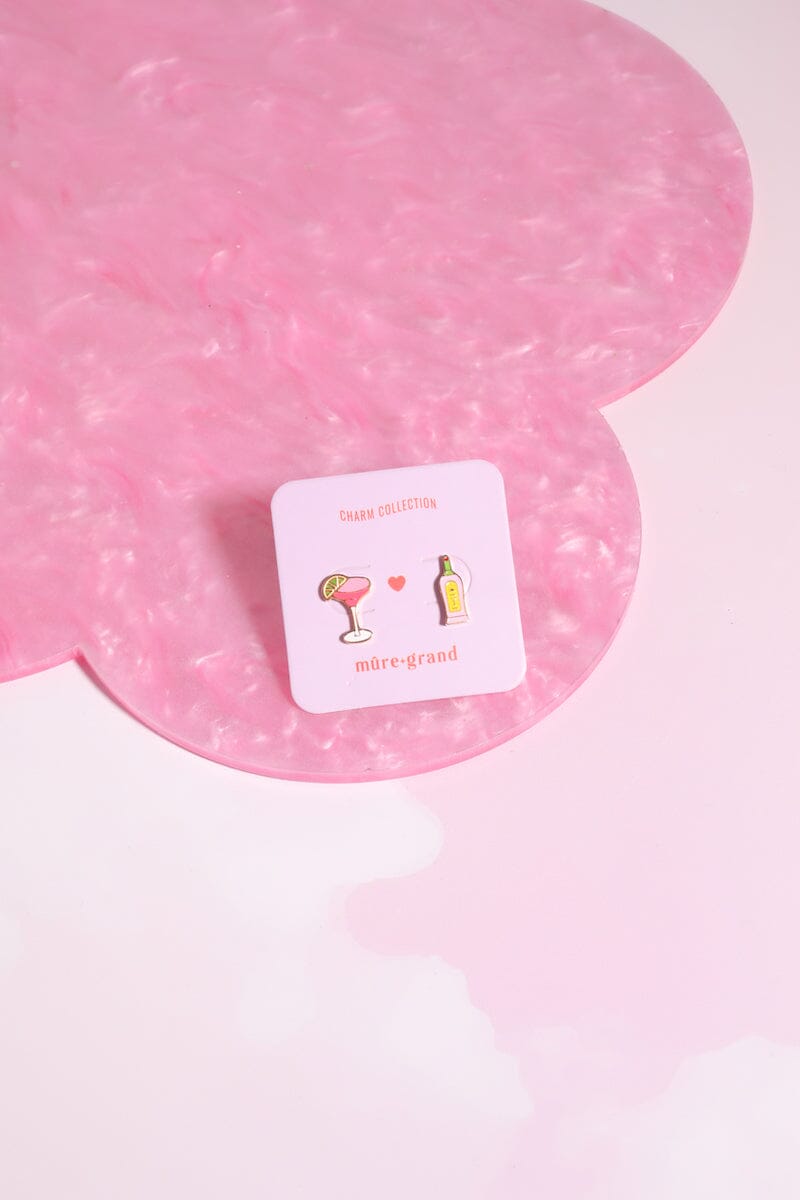 Margarita Enamel Charm Stud Earrings Earrings mure + grand
