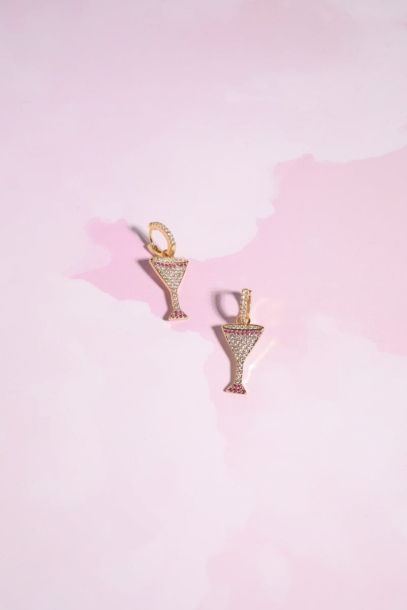 Martini Charm Dangle Earrings Earrings mure + grand