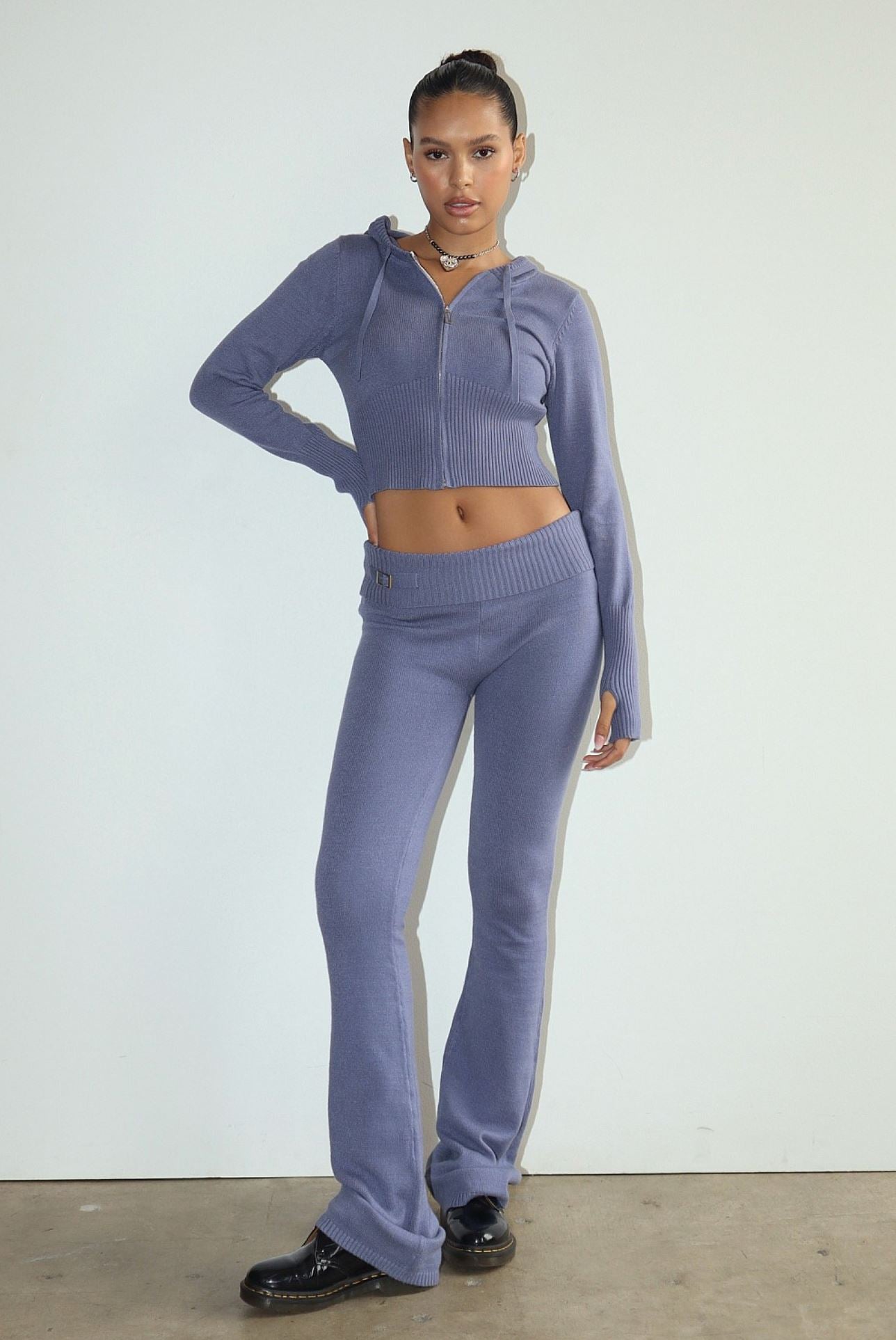 Midnight Zip Up Hoodie Clothing Bailey Rose
