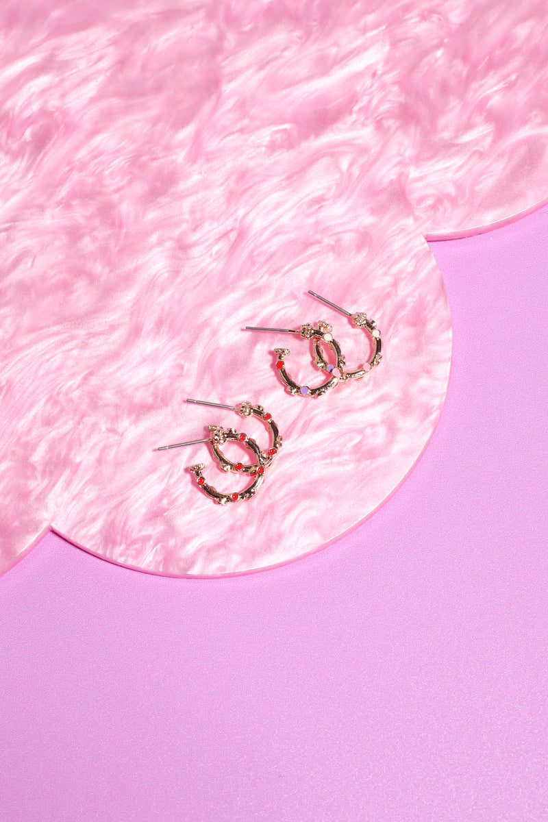 Mini Confetti Hoop Earrings Earrings Mure + Grand