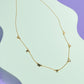 New York Dangle Sterling Silver Necklace Necklace Mulberry & Grand Gold 
