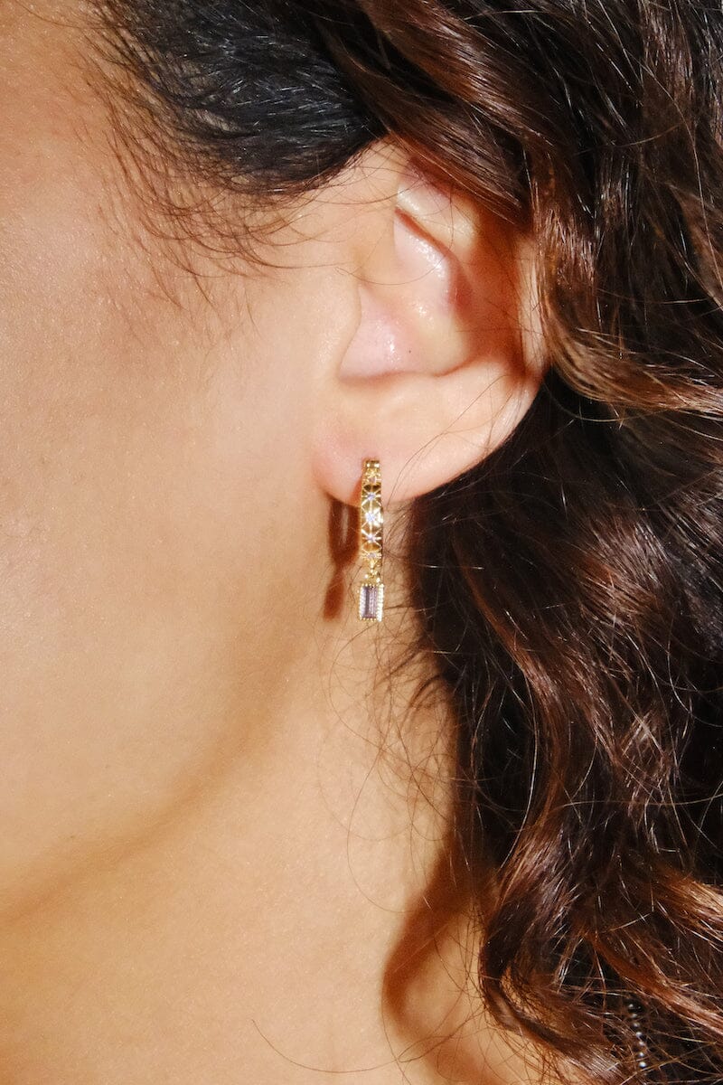 Nova Star Sterling Silver Charm Dangle Earrings Earrings mure + grand
