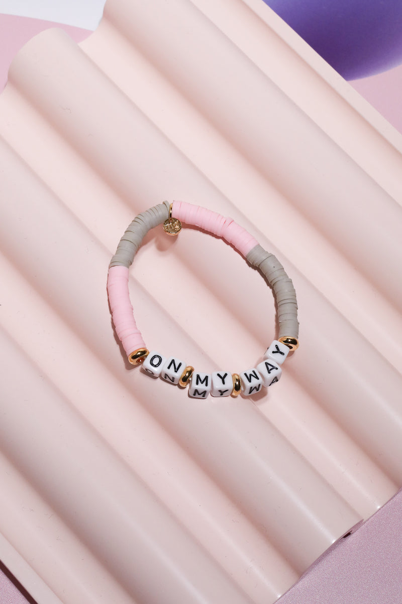 On My Way Inspirational Beaded Bracelet Beaded Bracelet Mure + Grand