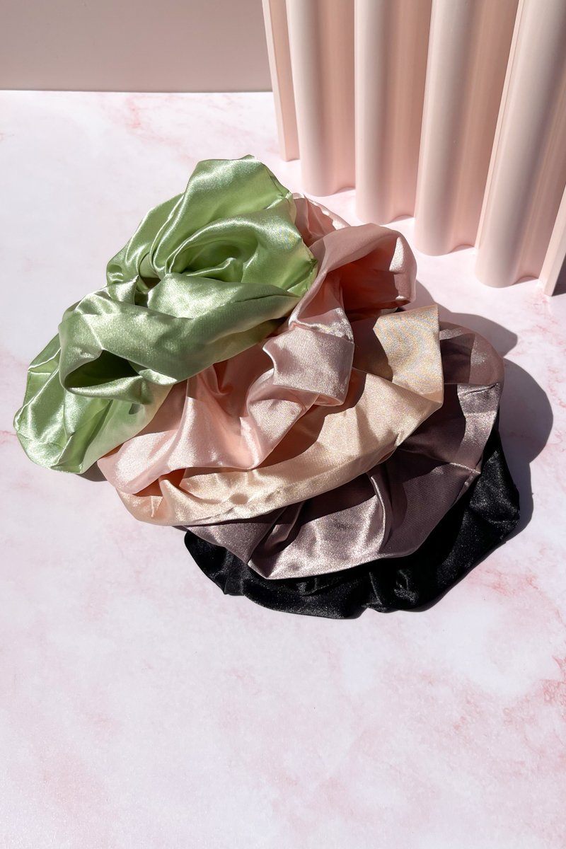 Oversized Satin Scrunchie Hair Accessory Mulberry & Grand