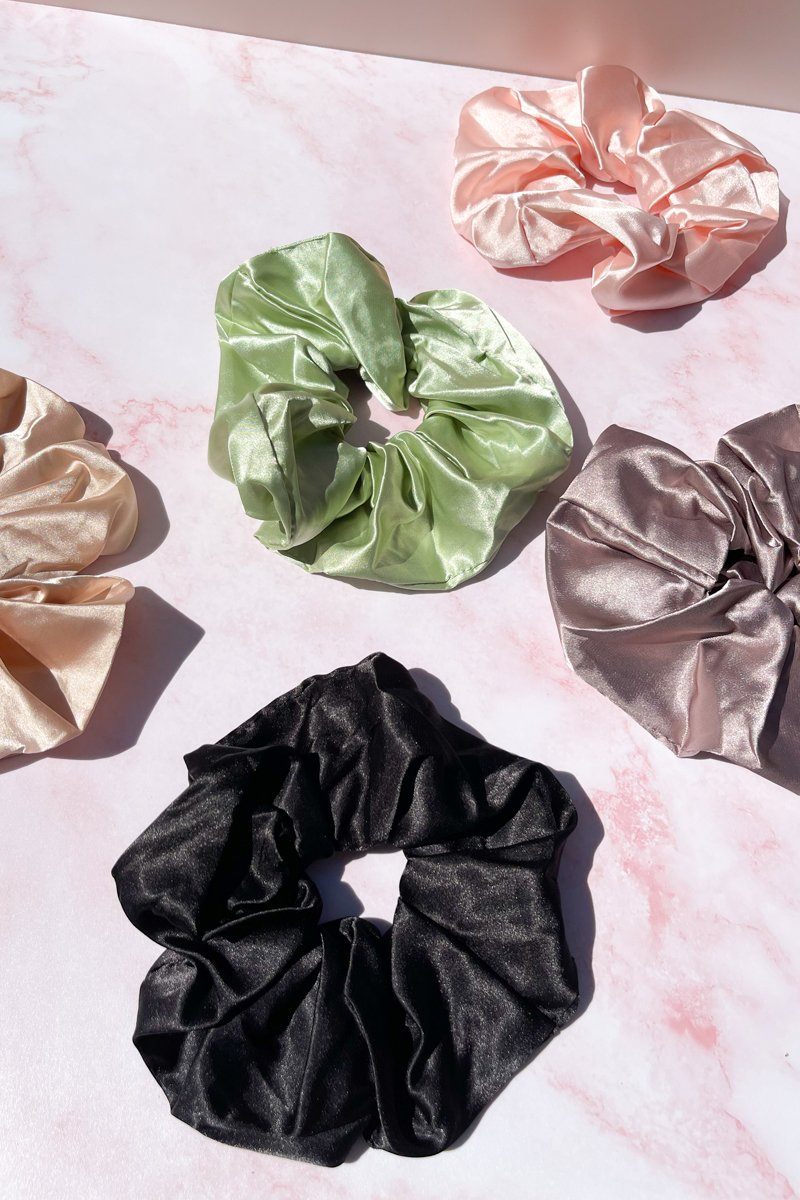 Oversized Satin Scrunchie Hair Accessory Mulberry & Grand