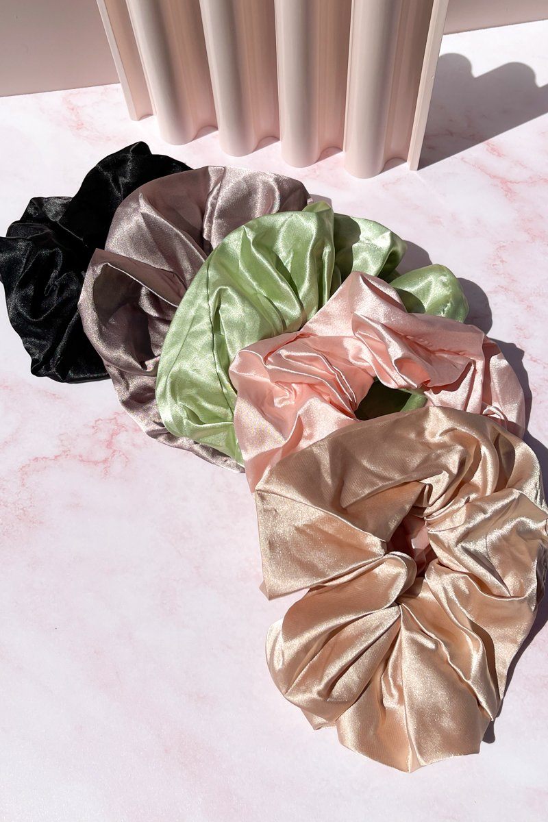 Oversized Satin Scrunchie Hair Accessory Mulberry & Grand