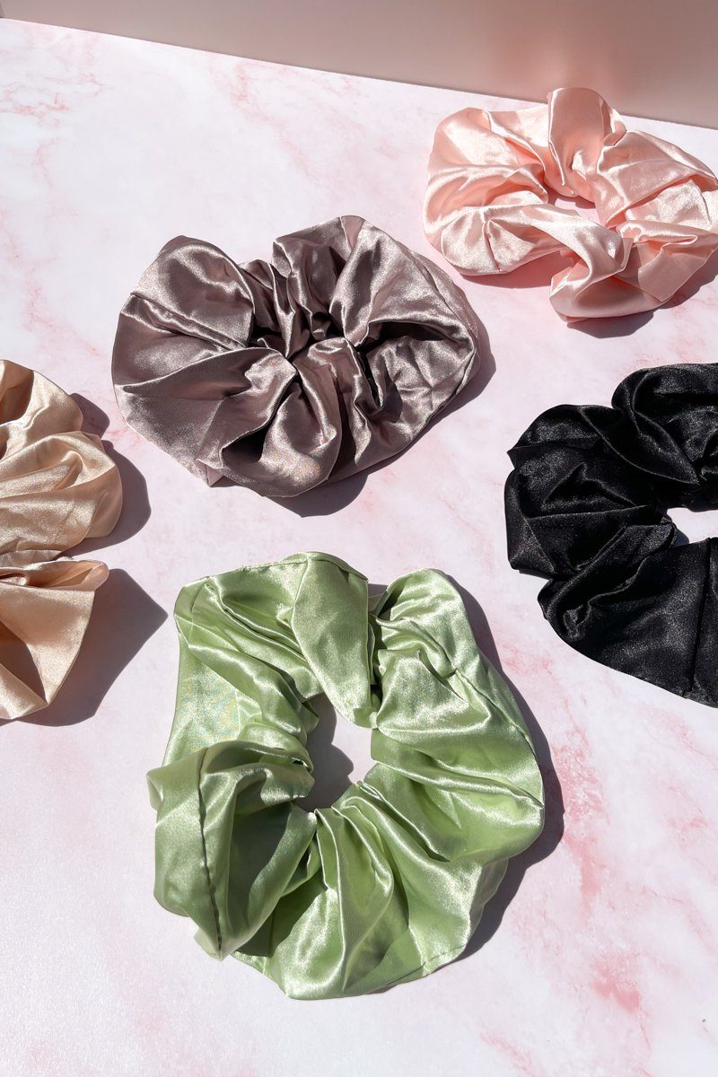 Oversized Satin Scrunchie Hair Accessory Mulberry & Grand