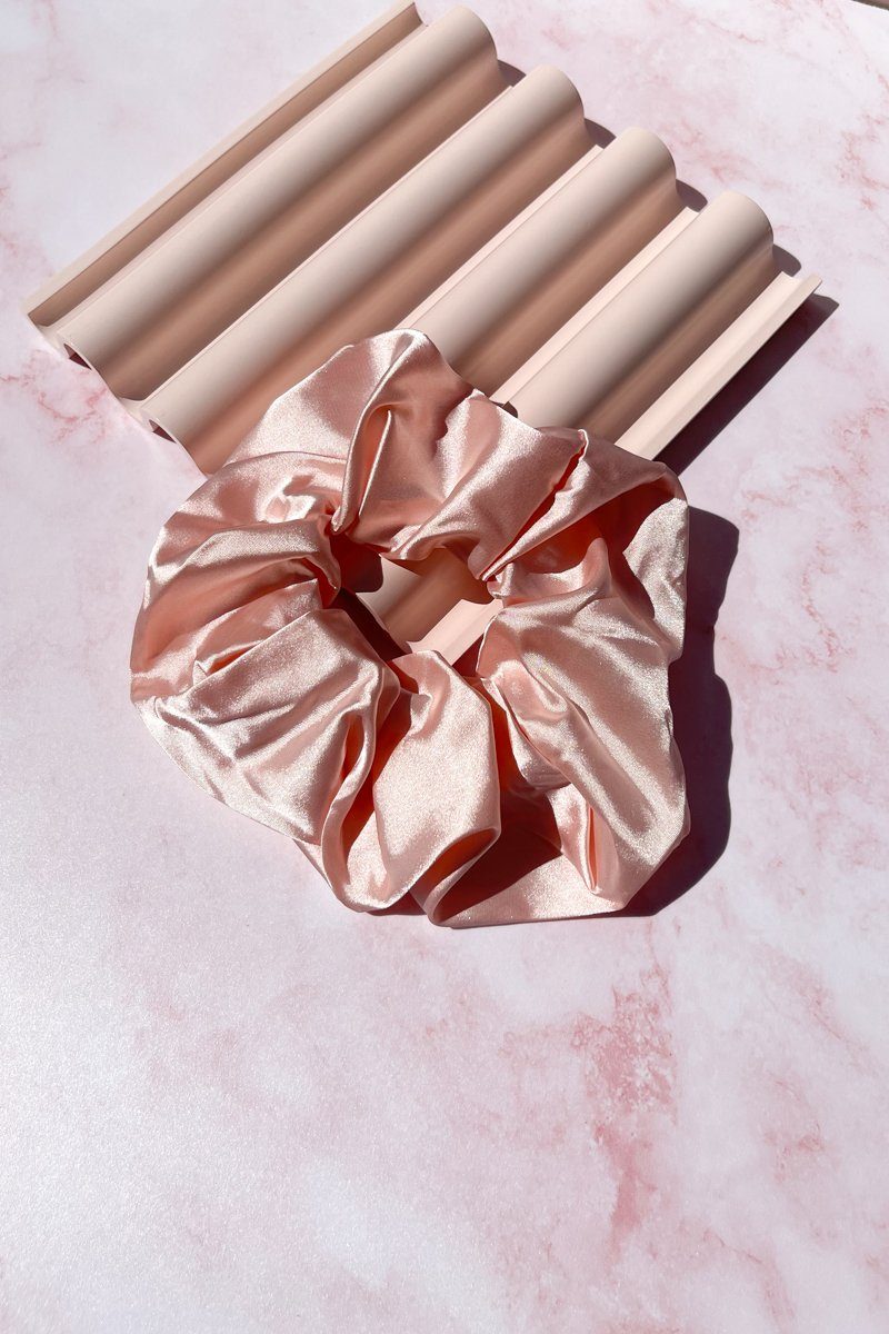 Oversized Satin Scrunchie Hair Accessory Mulberry & Grand Rose