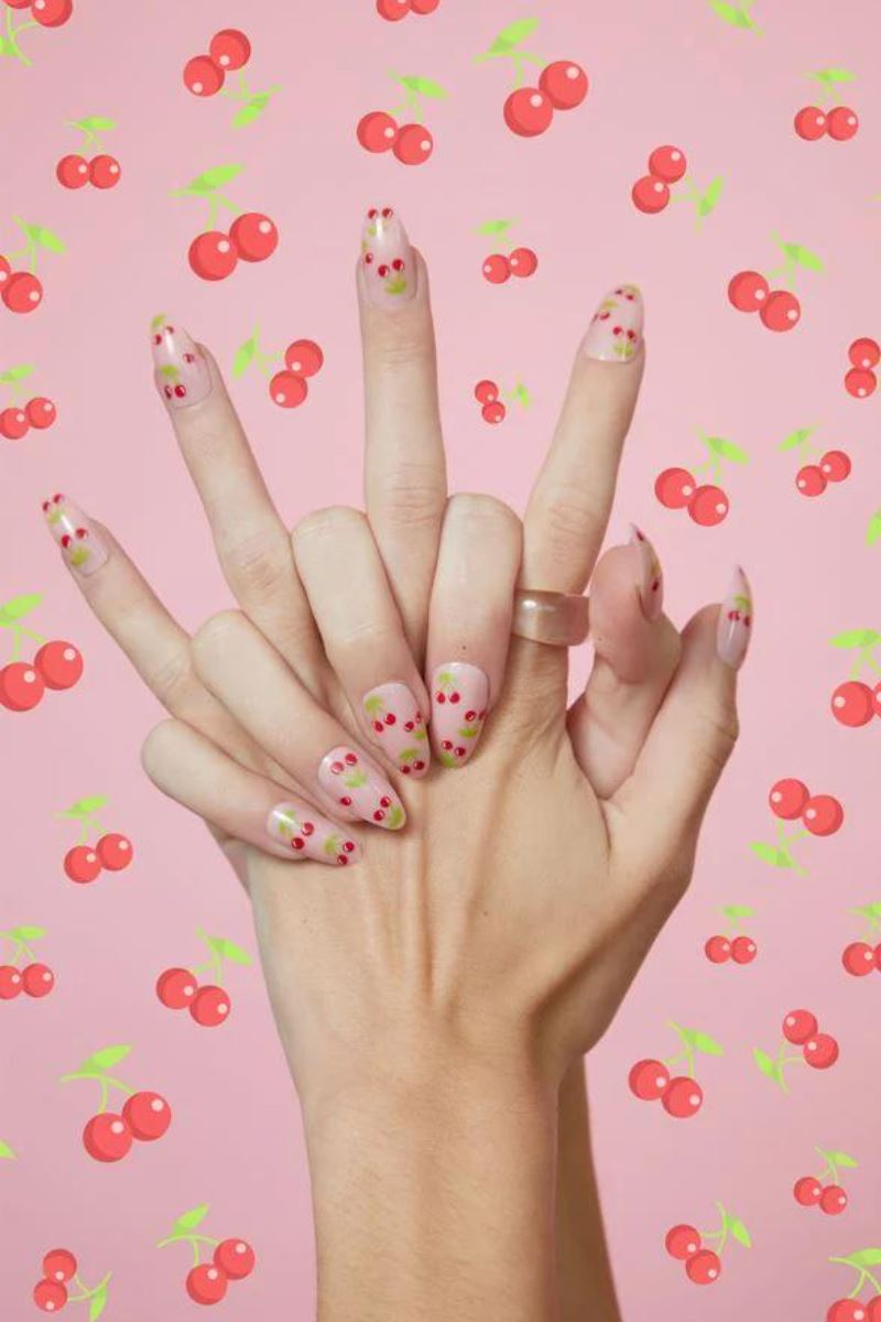 Paintlab Cherry Bomb Press on Nails paintlab