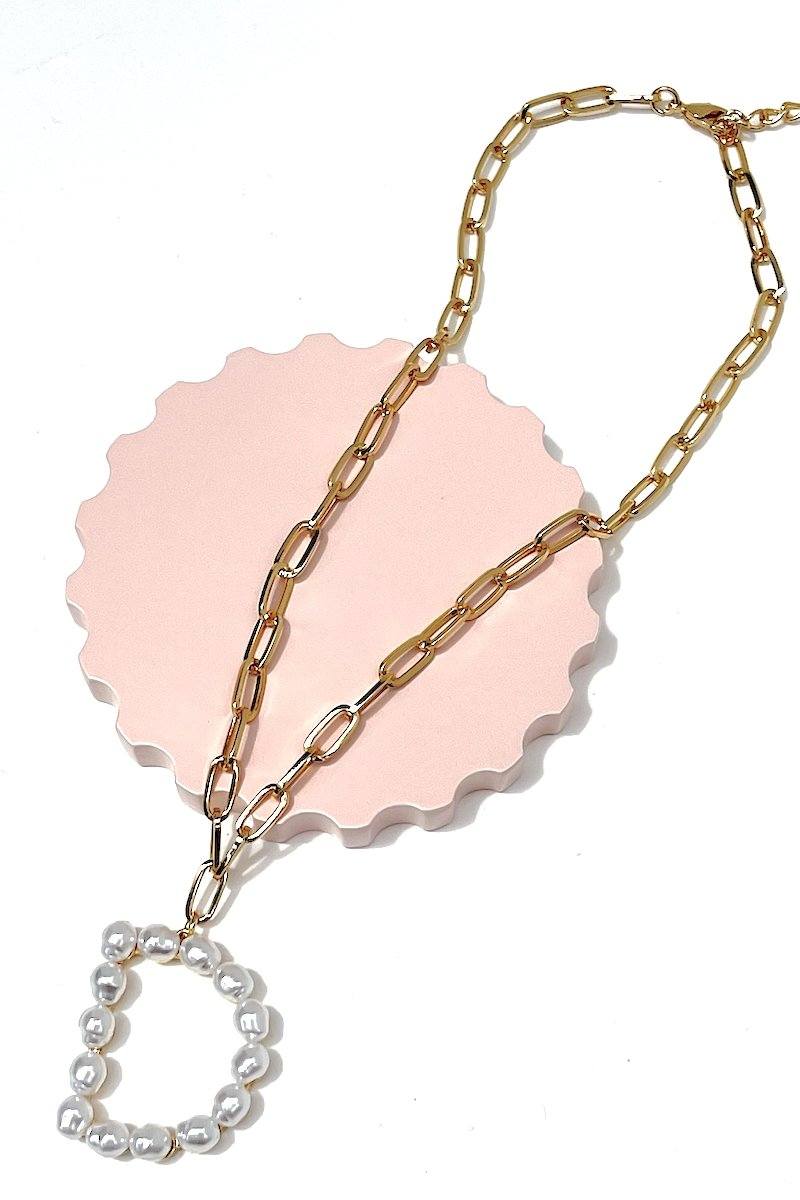 Pearl Initial Necklace Necklace Mulberry & Grand D