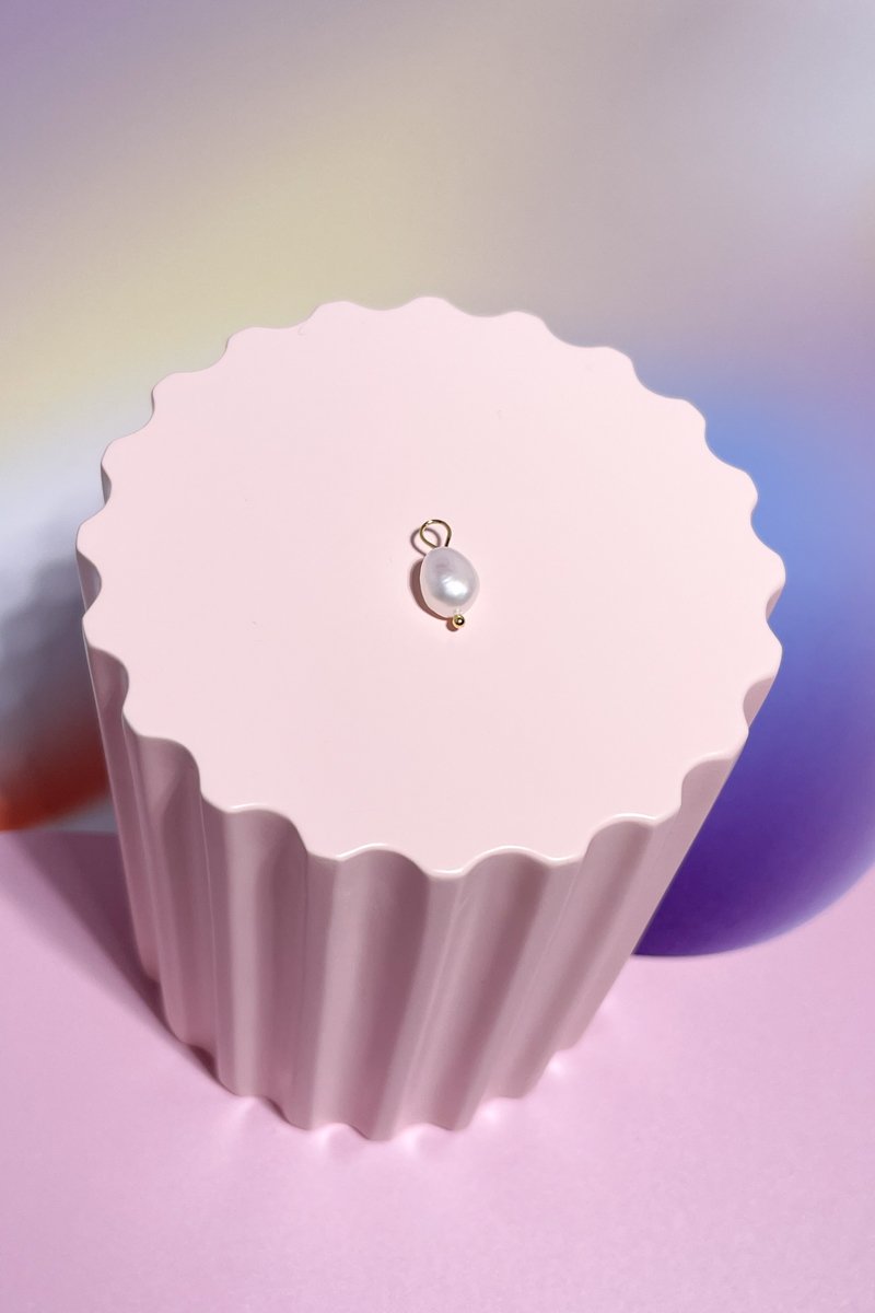 Pearl Sterling Silver Dangle Charm Earrings Mulberry & Grand