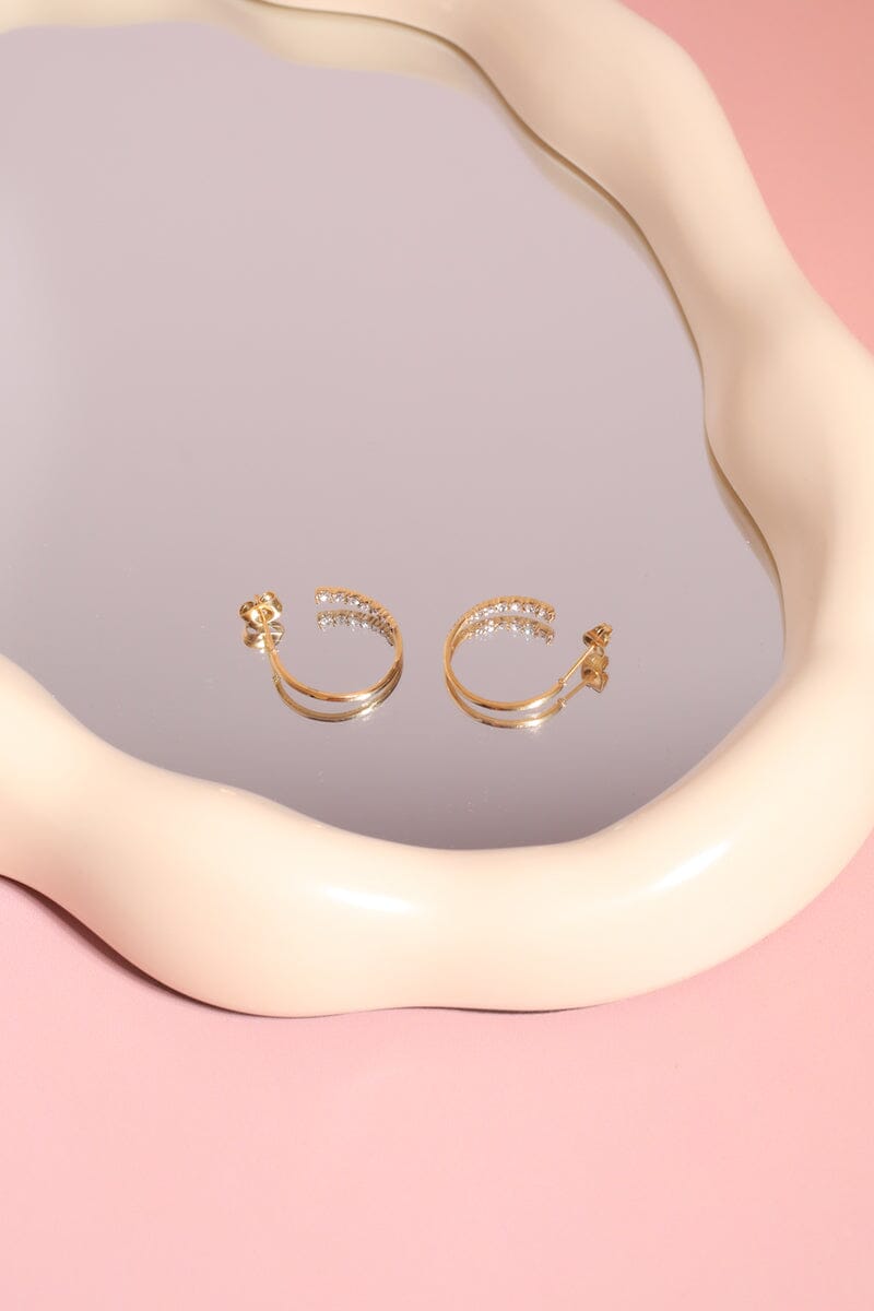 Peek A Boo Hoop Earrings mure + grand