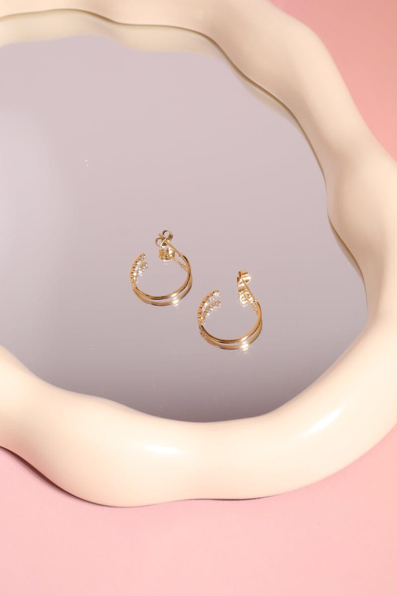 Peek A Boo Hoop Earrings mure + grand