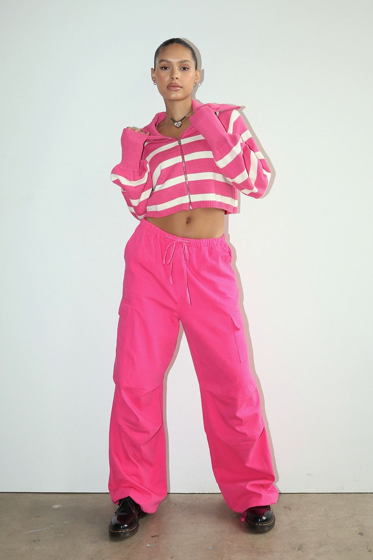 Pink Cargo Pants Clothing Bailey Rose
