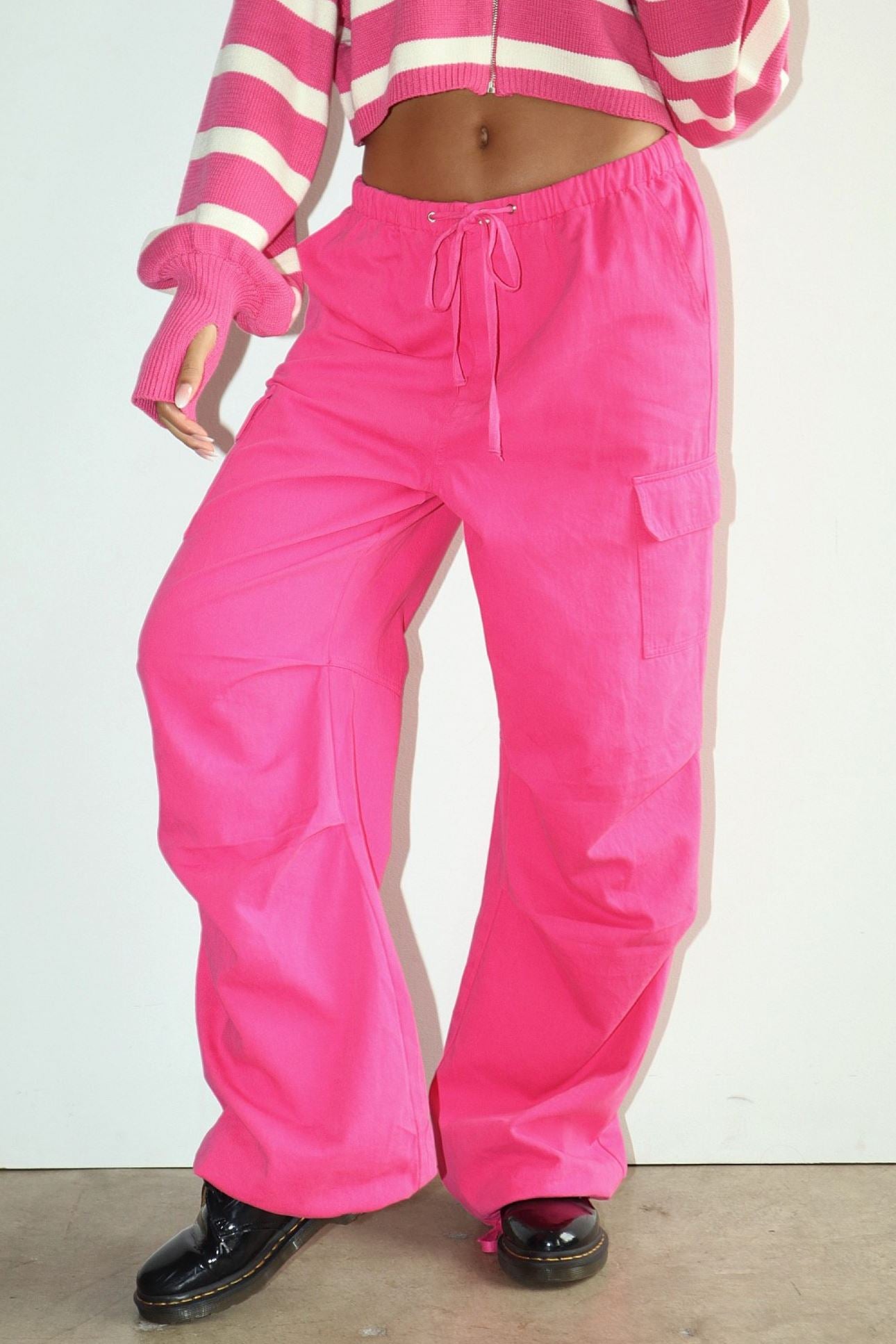 Pink Cargo Pants Clothing Bailey Rose