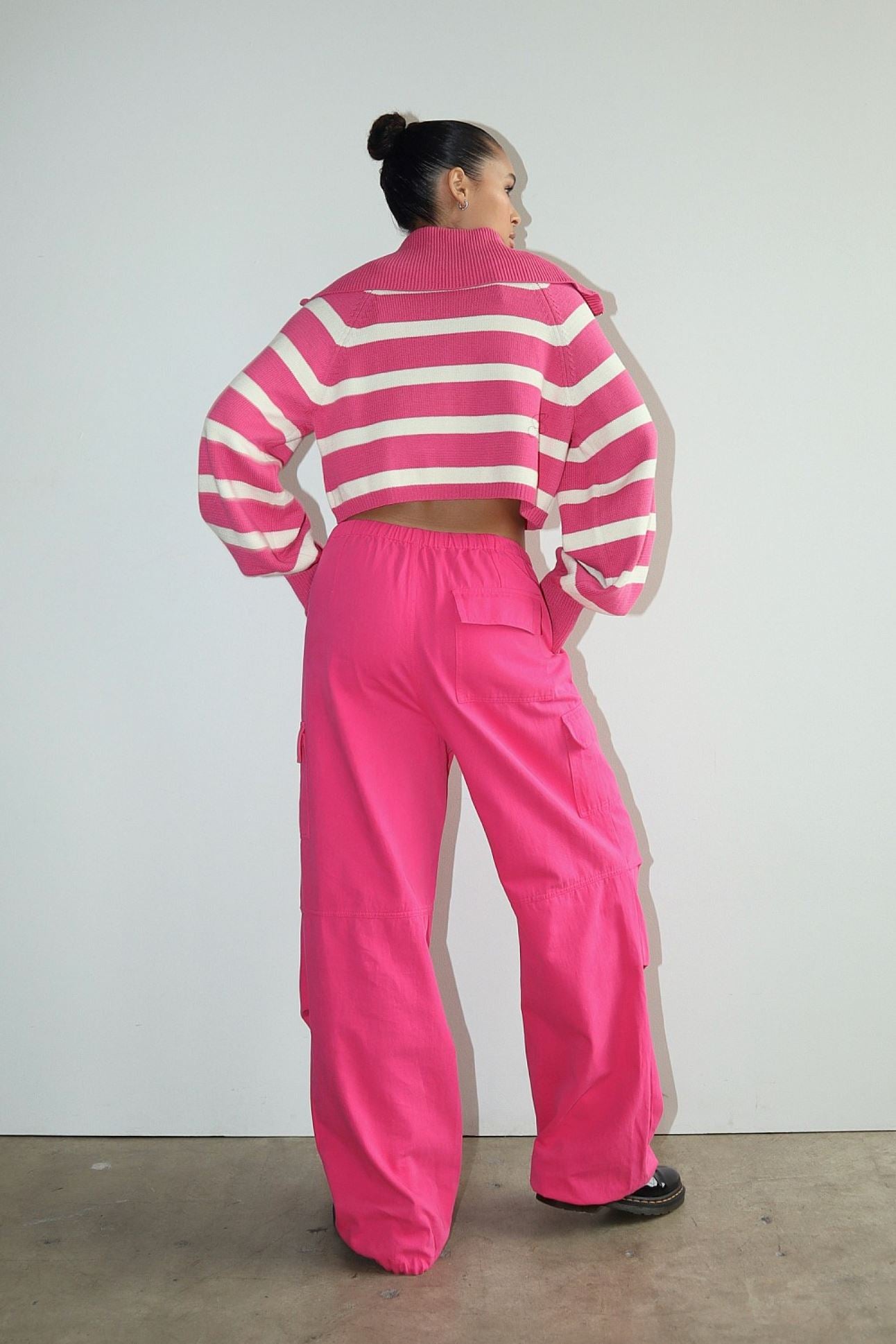 Pink Cargo Pants Clothing Bailey Rose