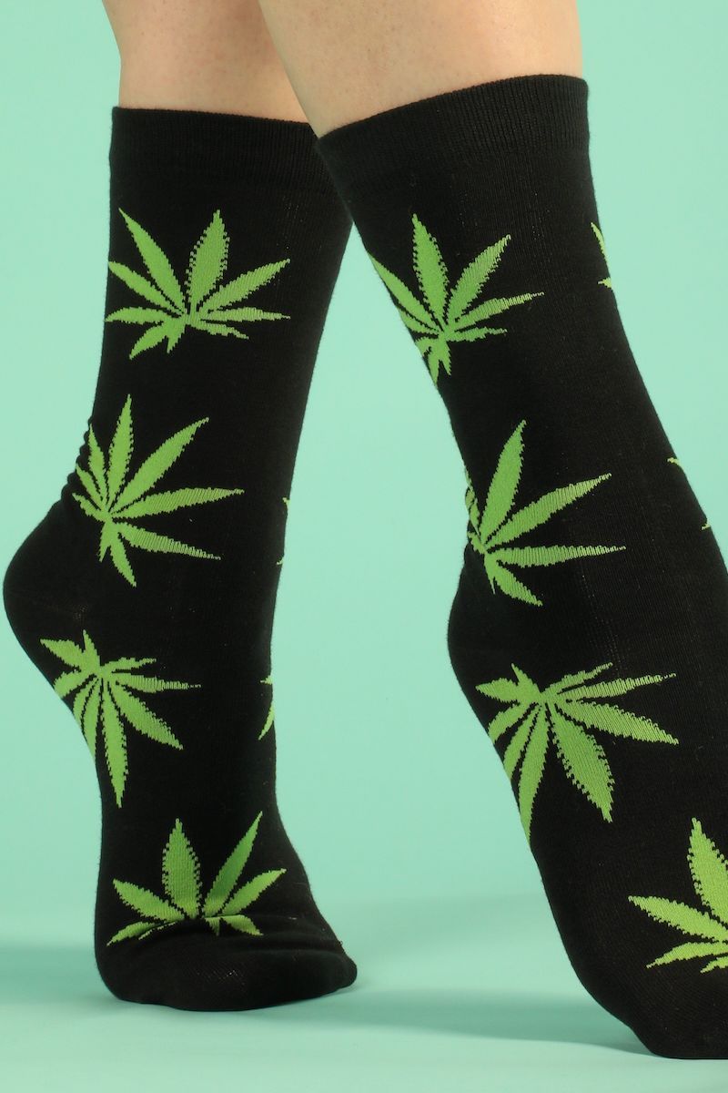 Pot Leaf Socks Socks Mulberry & Grand