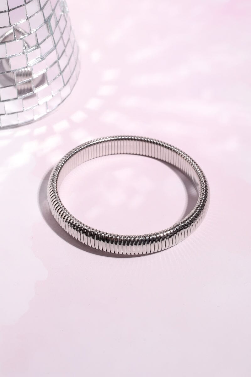 Python Bangle Bracelet Bracelet mure + grand Silver