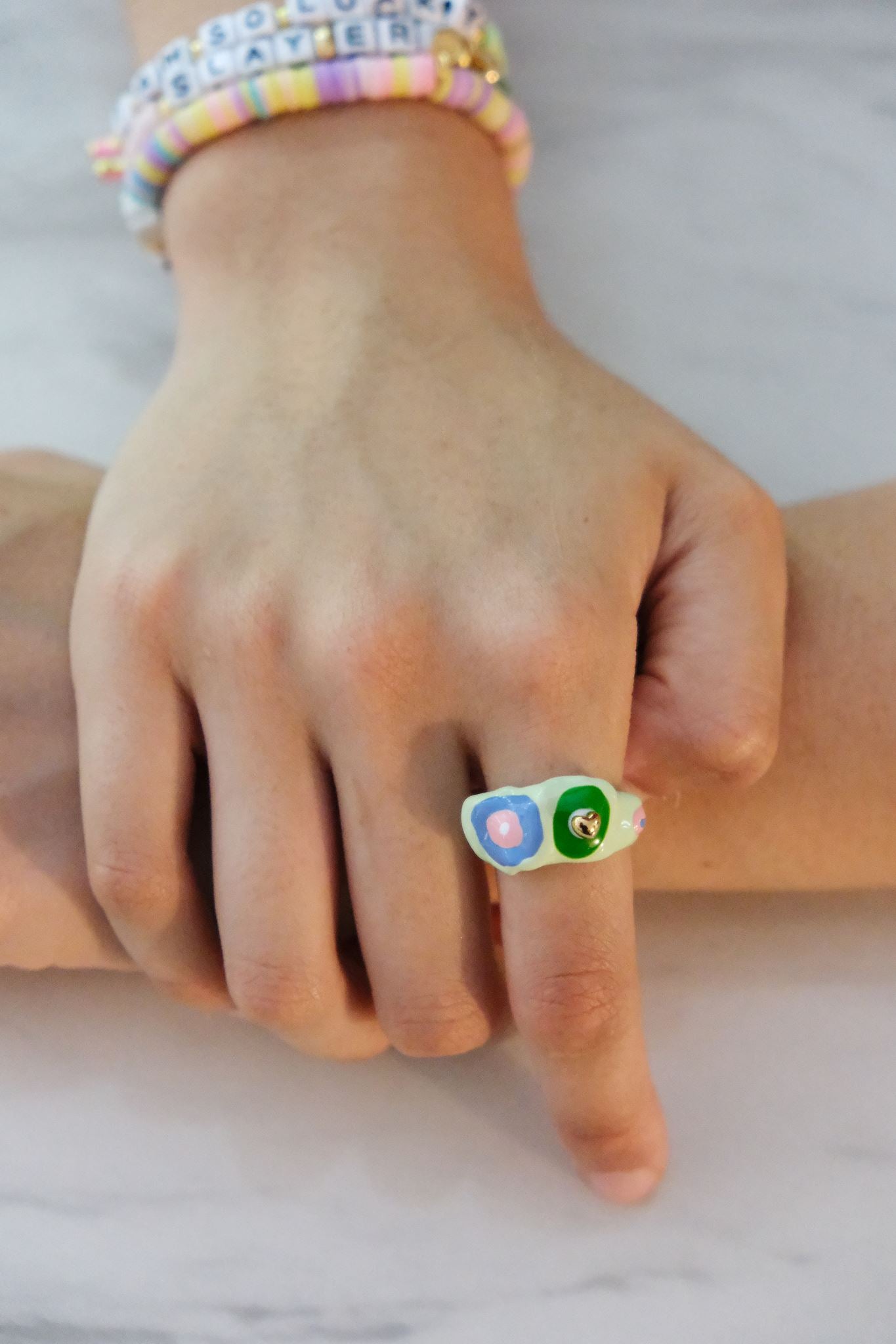 Quinn Painted Stacking Ring Rings mure + grand