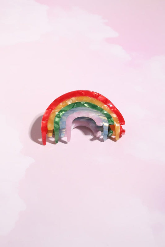 Rainbow Claw Clip Hair Accessory mure + grand