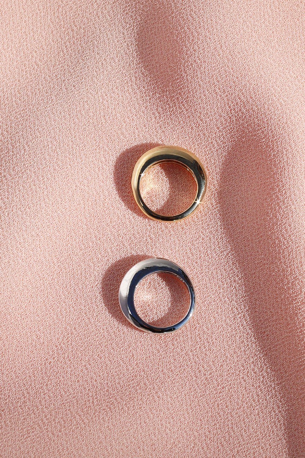 Raised Crown Stacking Ring Rings Mulberry & Grand