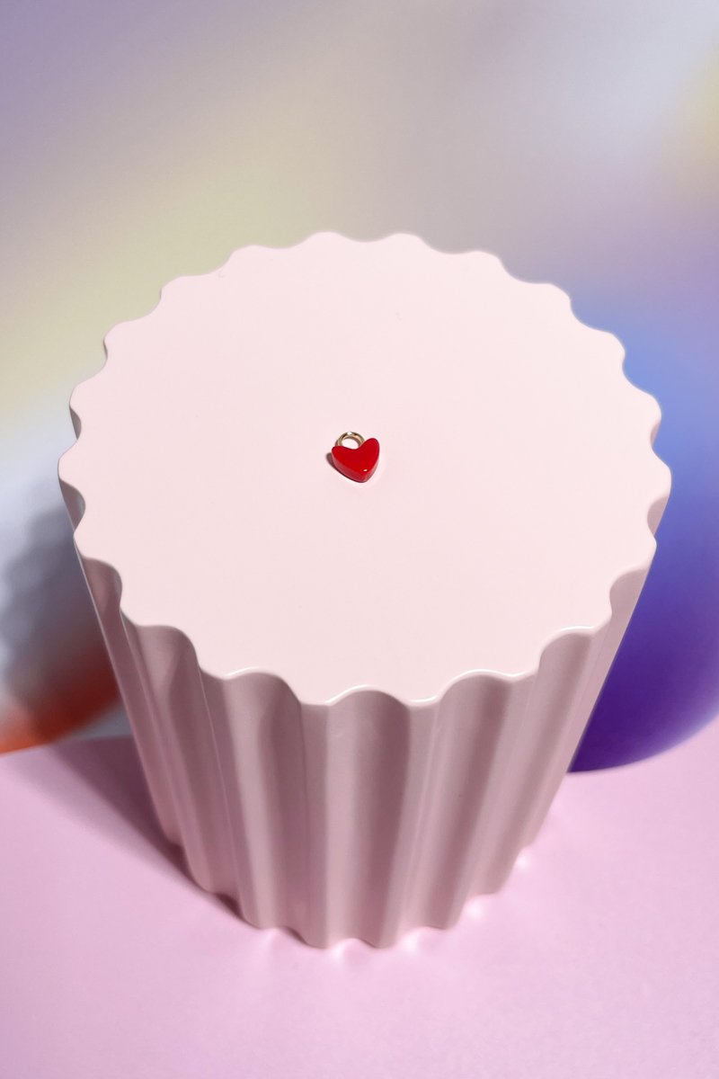 Red Heart Sterling Silver Dangle Charm Earrings Mulberry & Grand