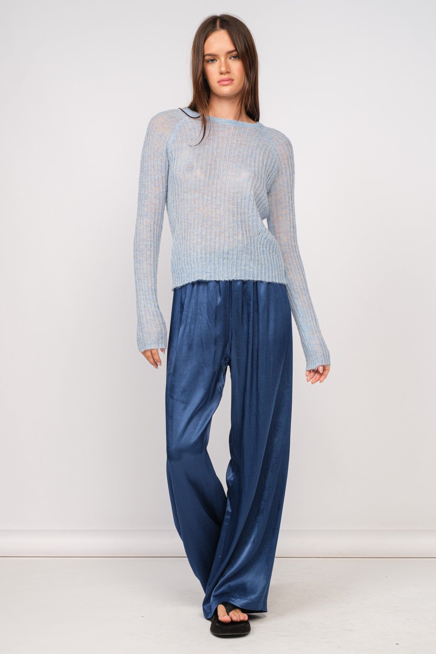 Ribbed Ice Pond Top Clothing Sky to Moon