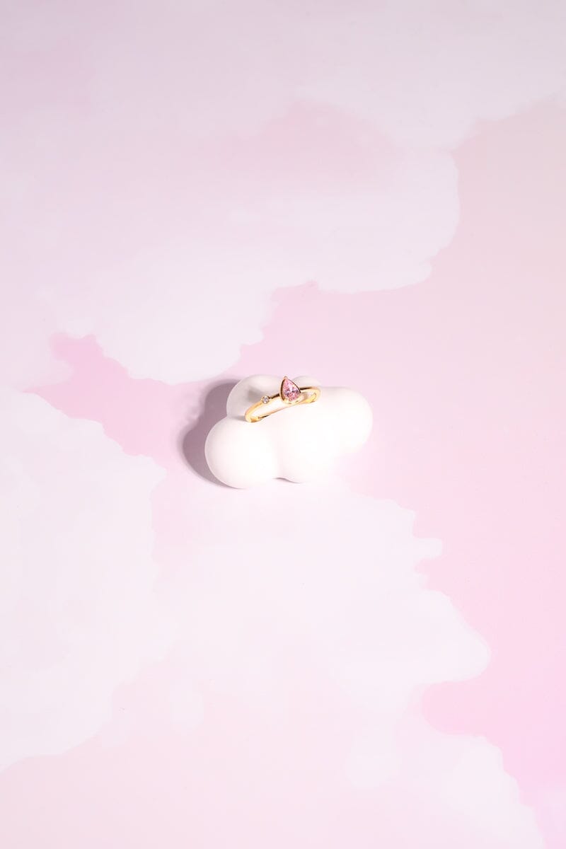 Ripple Effect Sterling Silver Ring Rings Mure + Grand Pink