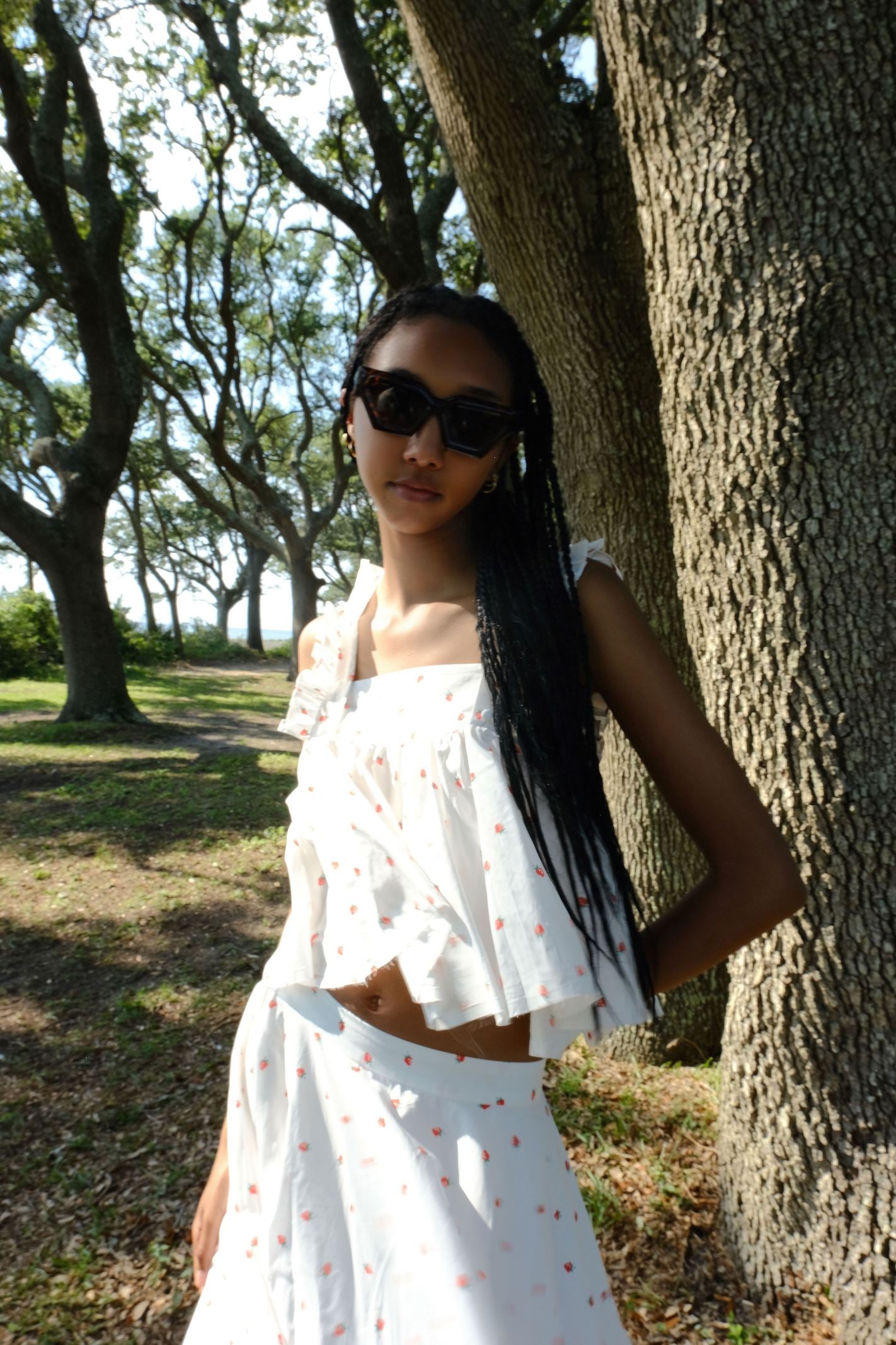 Selkie Sangria Skirt in La Fraise Clothing Selkie
