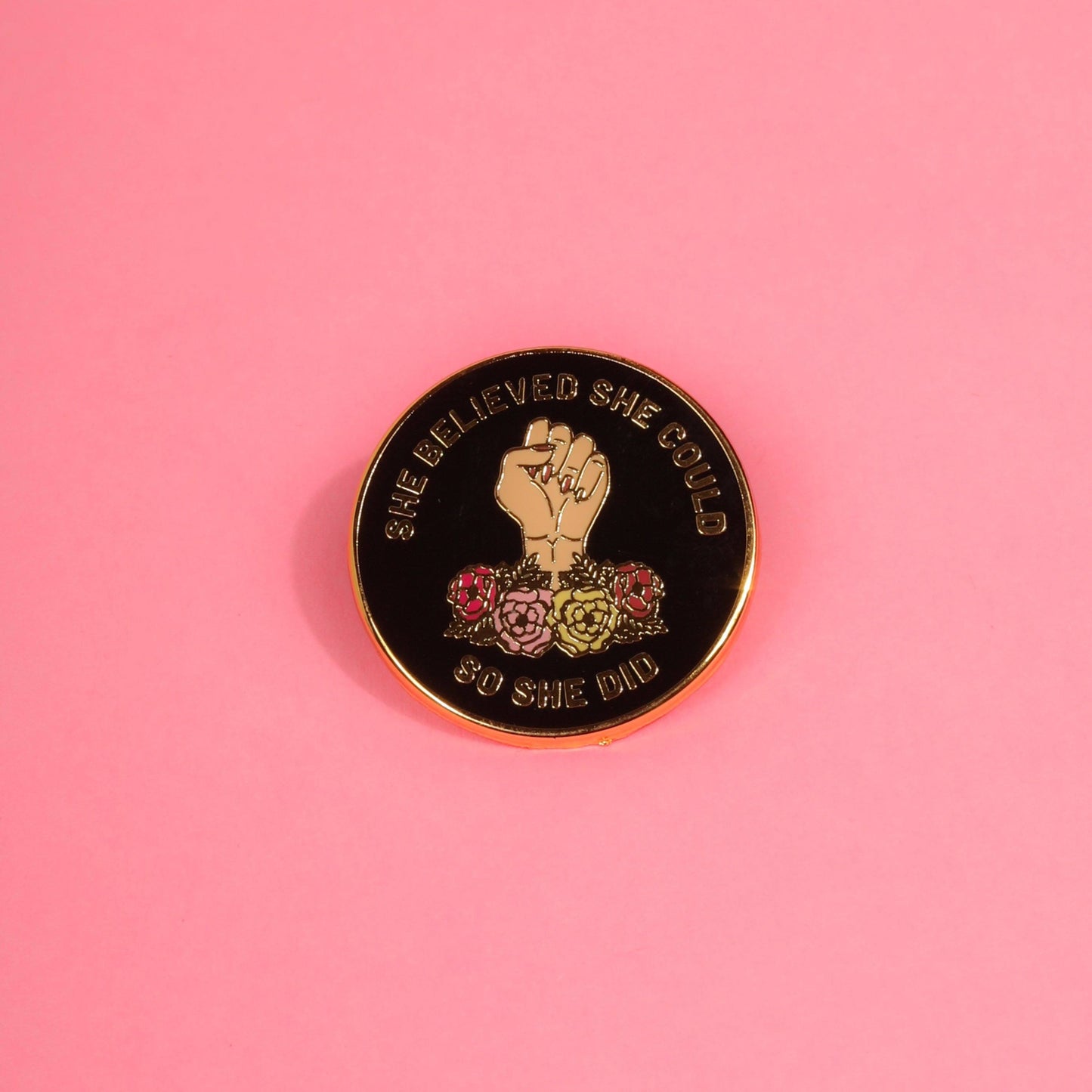 She Believed She Could So She Did Enamel Pin Enamel Pin Patches & Pins