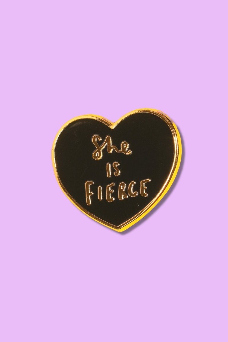 She is Fierce Enamel Pin Enamel Pin Patches & Pins