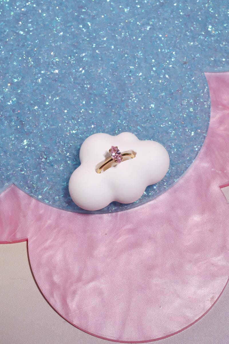 Shine Bright Midi Ring in Gold Rings Mulberry & Grand Pink