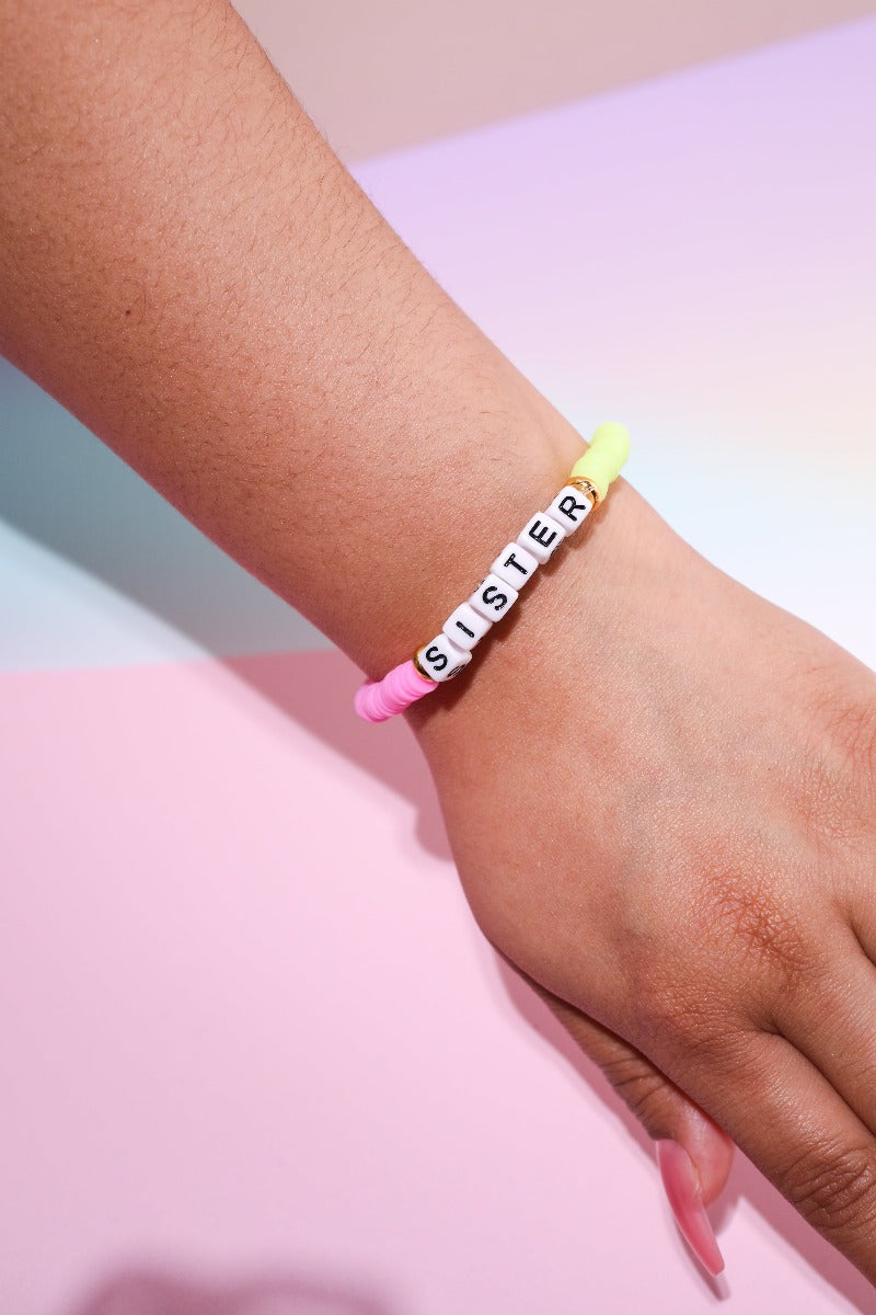 Sister Inspirational Beaded Bracelet Bracelet Mure + Grand