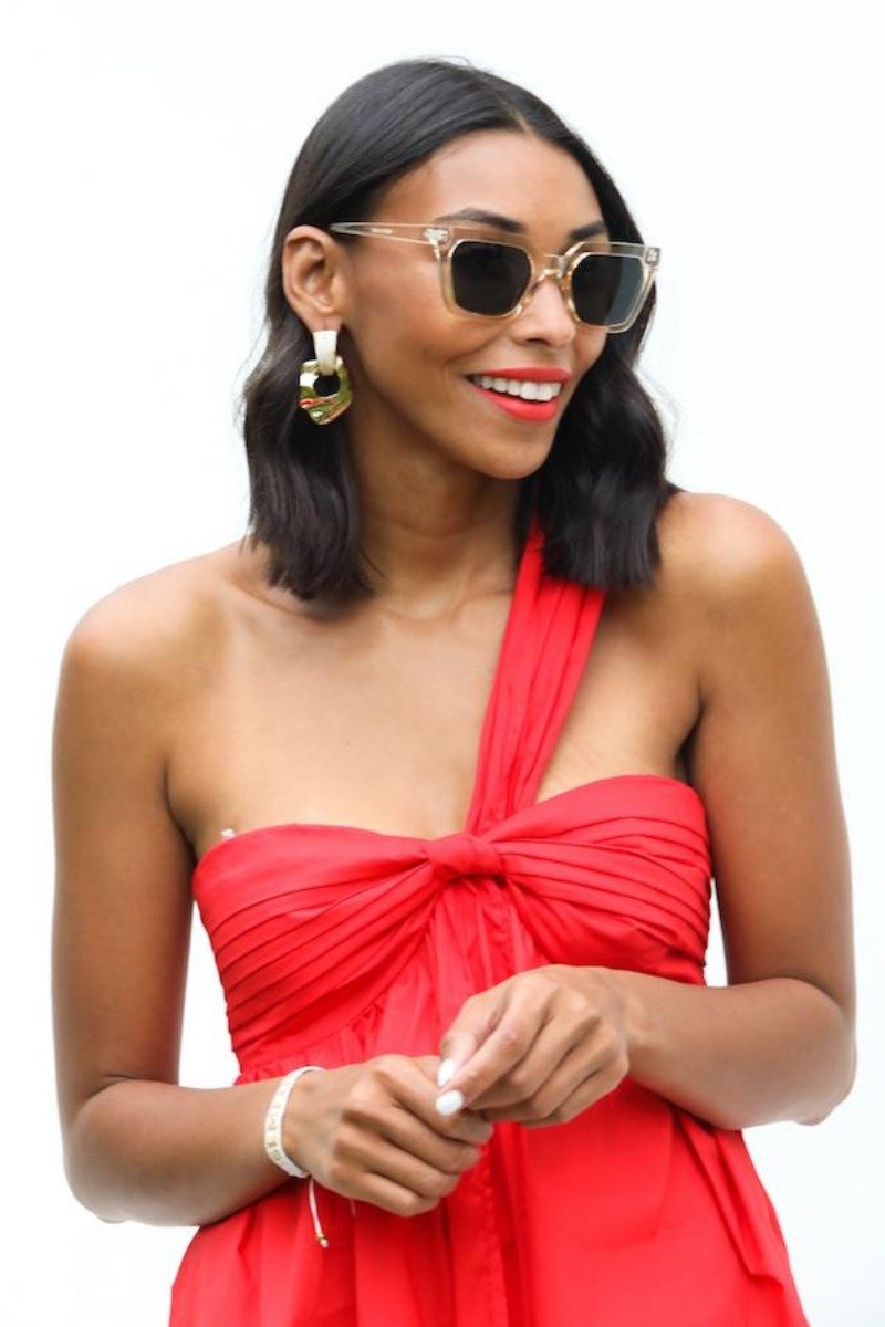 Snatched Square Frame Sunglasses