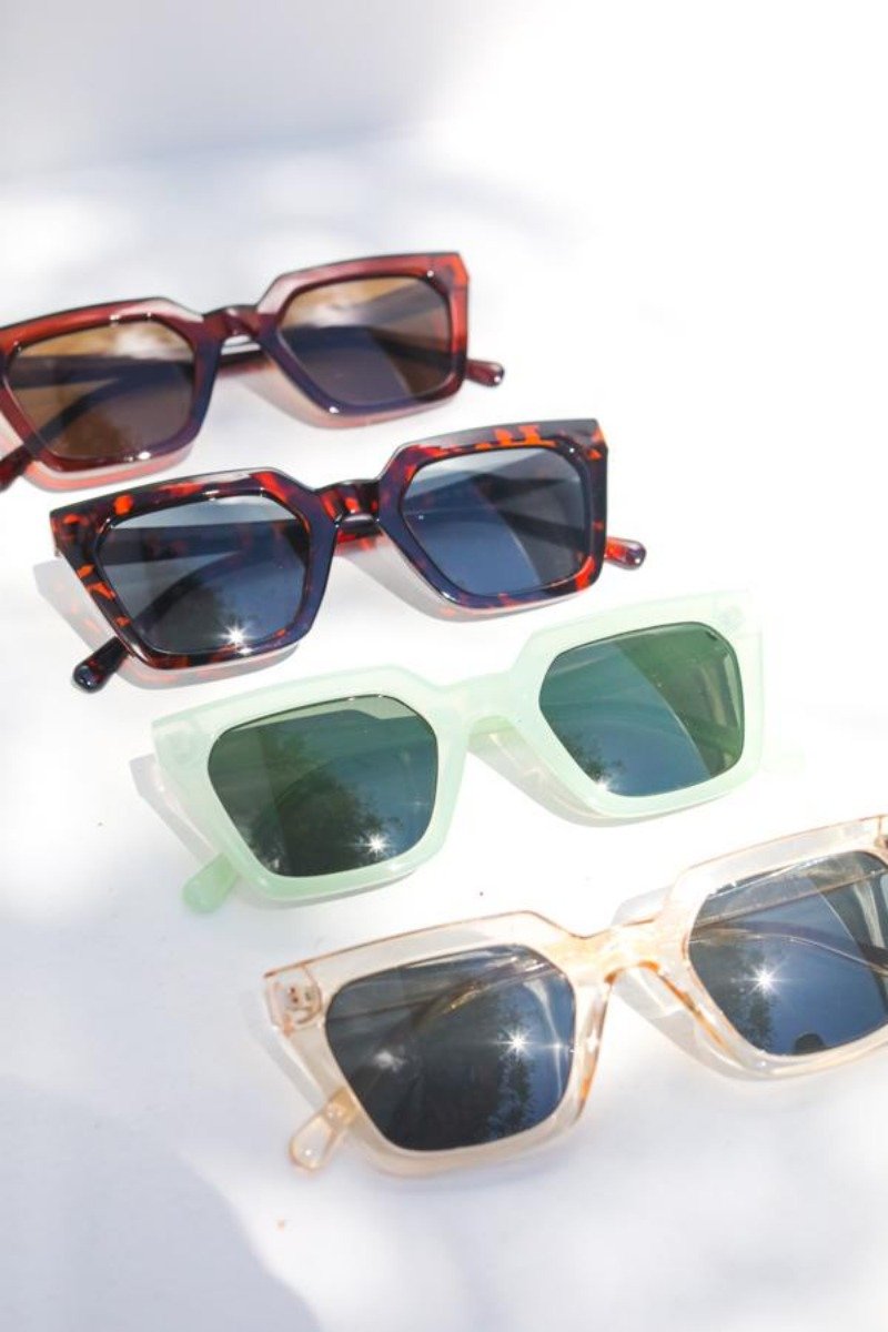 Snatched Square Frame Sunglasses