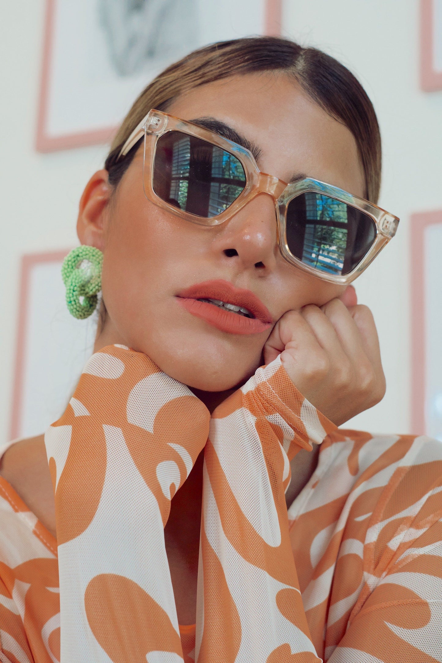 Snatched Square Frame Sunglasses Sunglasses Mulberry & Grand