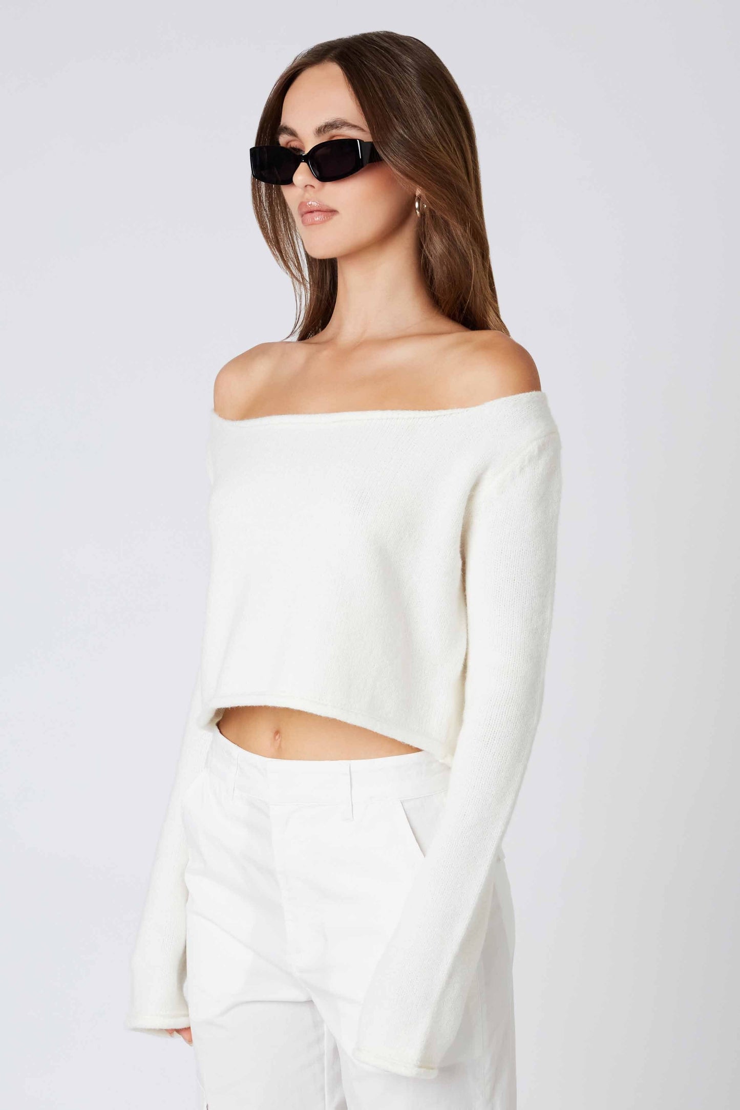 Snow Bunny Off the Shoulder Top Clothing Cotton Candy LA