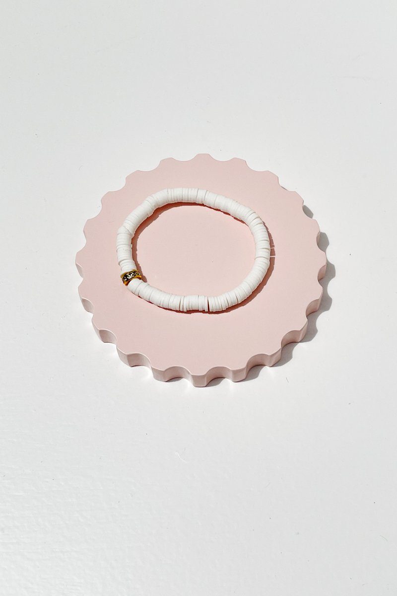 Solid Inspirational Bracelet Bracelet Mulberry & Grand White