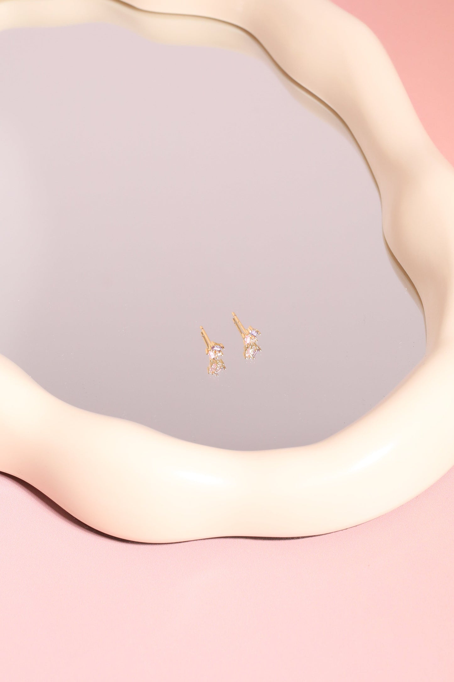 Spring Bouquet Sterling Silver Stud Earrings Earrings mure + grand Peony