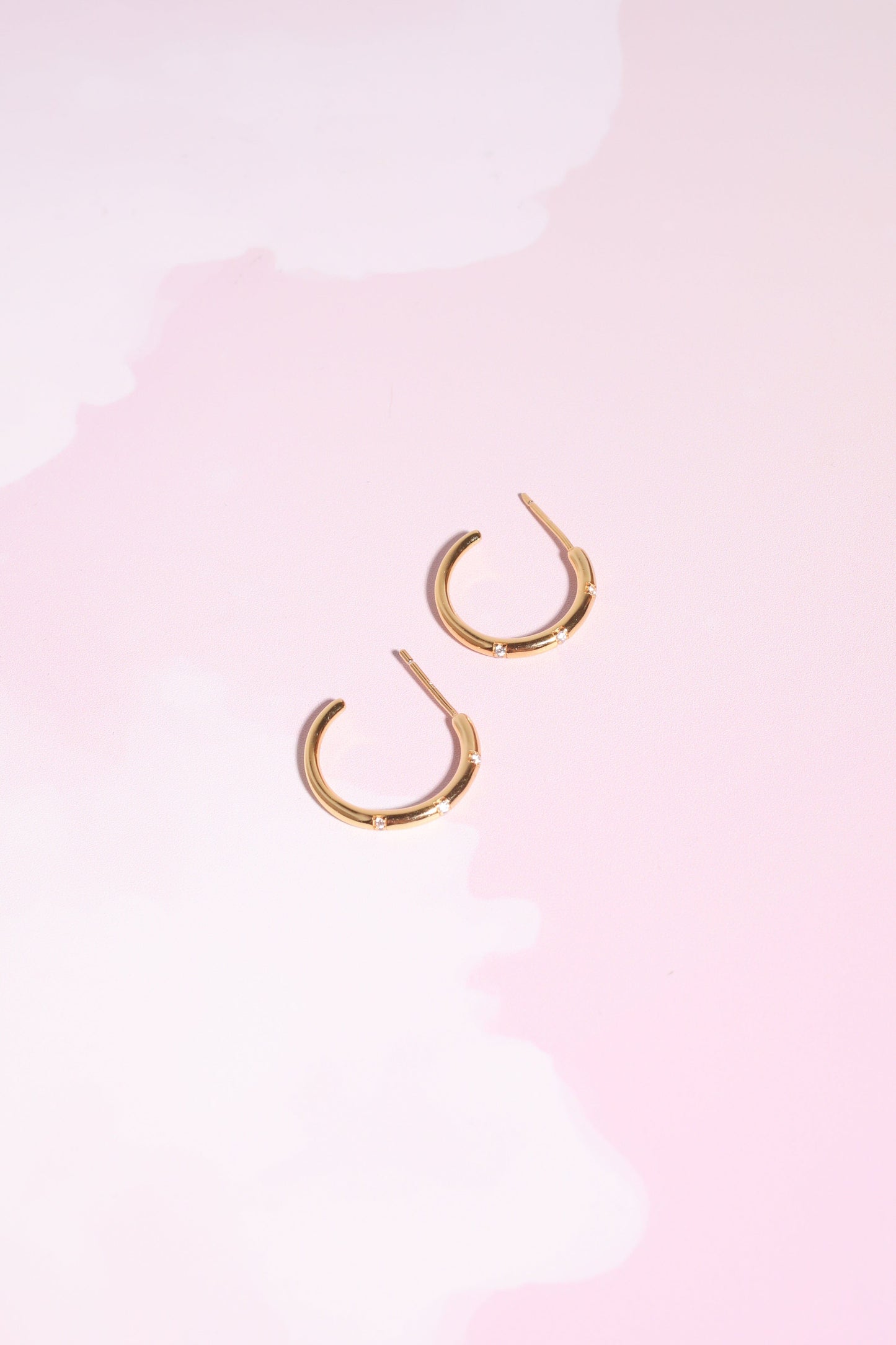 Starburst Sterling Silver Hoop Earrings Earrings Mure + Grand