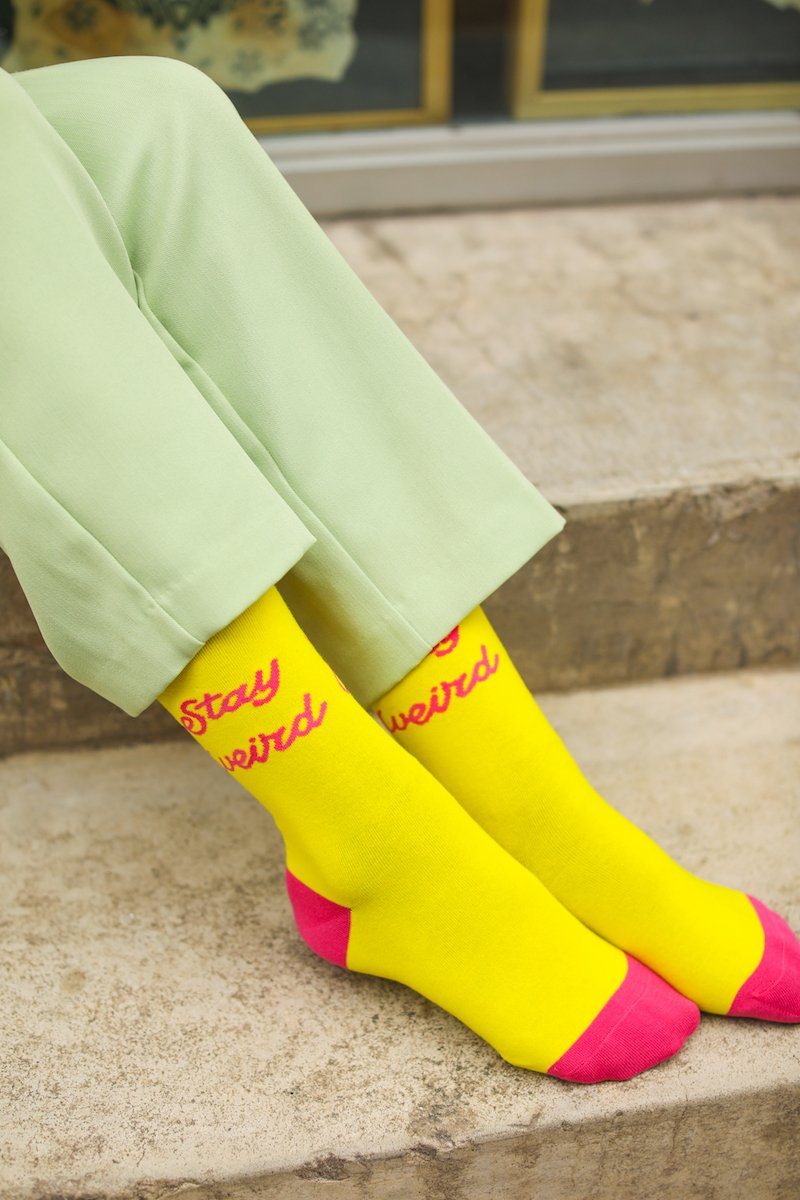 Stay Weird Socks Socks Mulberry & Grand