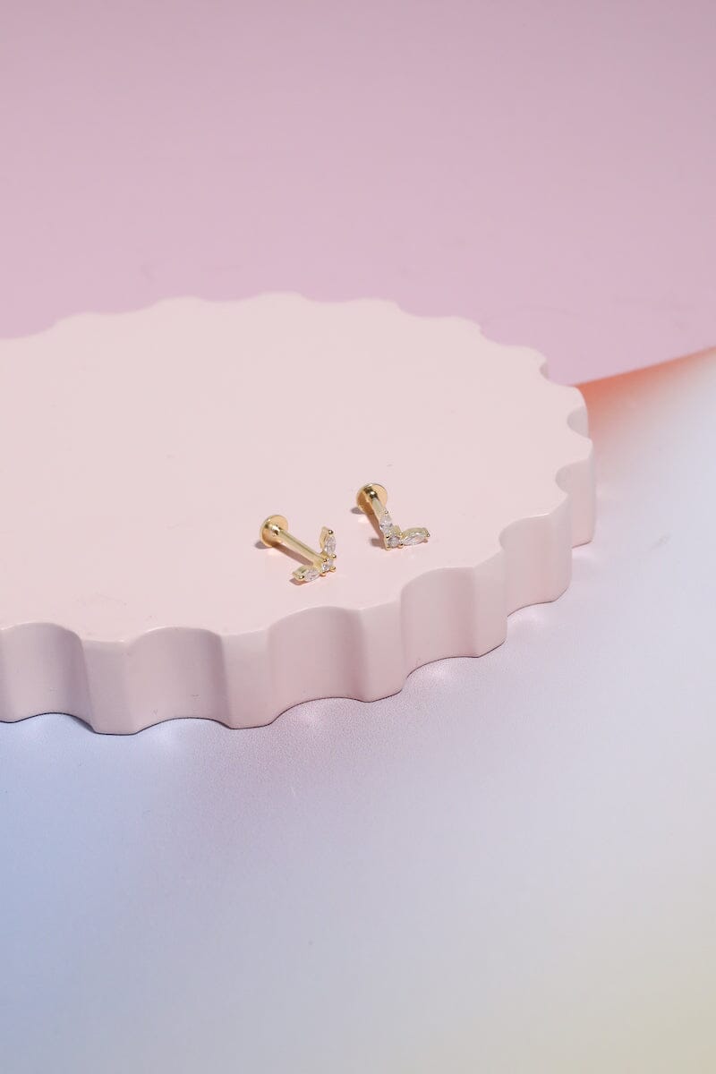 Sterling Silver Crystal Nap Earrings Earrings Mure + Grand