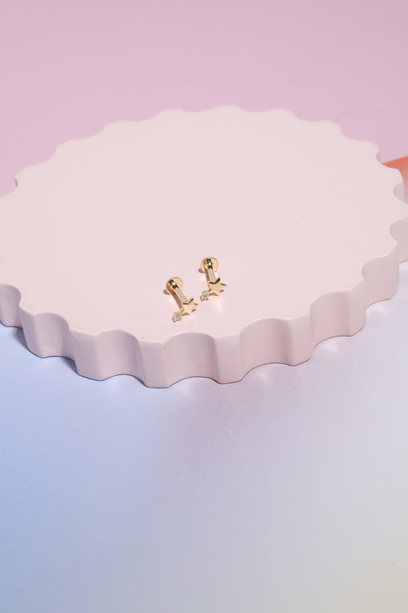 Sterling Silver Star Nap Earrings Earrings Mulberry & Grand Gold